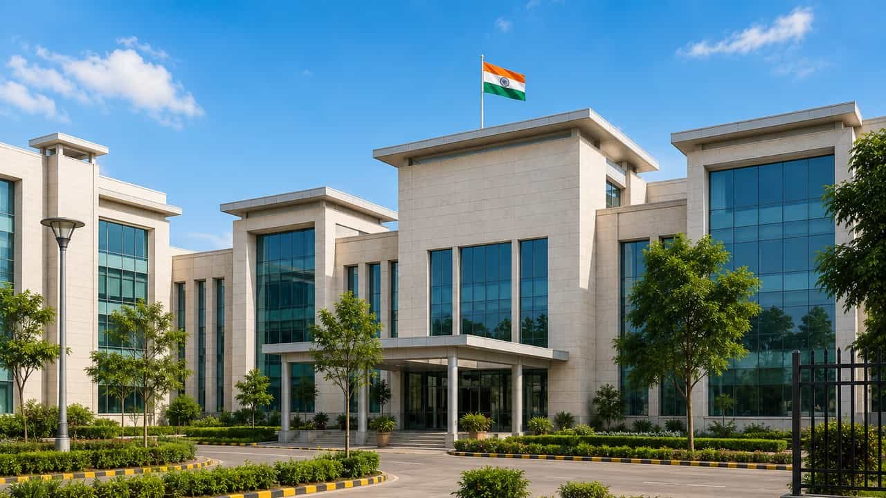 A hospital building of the kind Finex Industries fits out with modular blocks and medical infrastructure